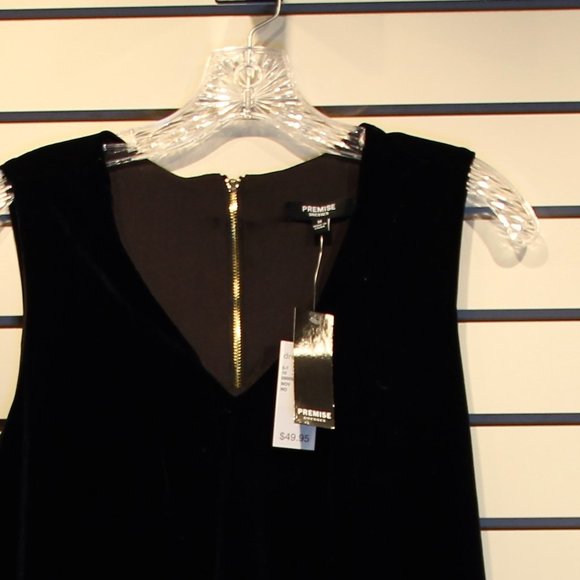 Velvet black dress, New - Picture 4 of 4